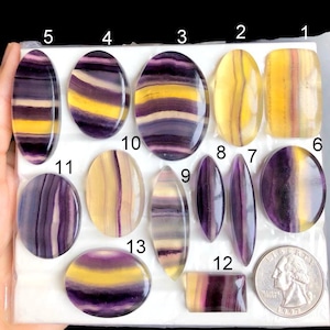 SELECTED fluoriet cabochon, natuurlijke halfedelsteen voor het maken van BOHO-sieraden, handgemaakte losse edelsteensieraden, krachtige sieraden LOT-98