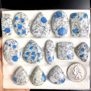 Cabujón de jaspe K2 seleccionado, piedra semipreciosa natural para joyería, colgante de jaspe K2 natural suelto, lote A199