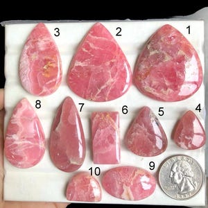 Selected Rhodochrosite Cabochon,  Natural Semi Precious Gemstone For Jewelry Making, Rhodochrosite Natural Loose Gemstone Jewelry OT-A206