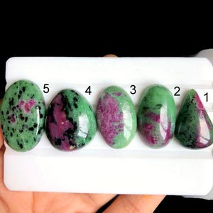 SELECTED Ruby Zoisite Cabochon, Natural Semi Precious Gemstone For Jewelry Making, Zoisite Wire Wrapping Pendant Jewelry, LOT-1072