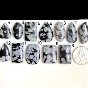 SELECTED sneeuwvlok cabochon, genezende halfedelsteen voor het maken van sieraden, handgemaakte ambachtelijke designsieraden LOT-C7