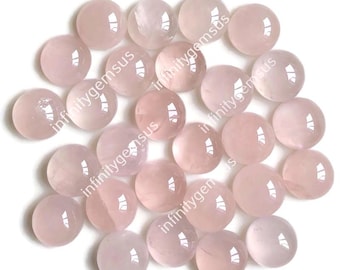11 mm rozenkwarts cabochon, edelsteen veel, GEFELICITEERDE rozenkwarts ronde edelsteen voor het maken van sieraden, halfedelsteen, kwarts edelsteen
