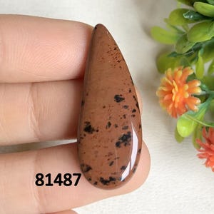 Cabujón de obsidiana Marcony, piedra preciosa de obsidiana Marcony de increíble calidad para la fabricación de joyas, cabujón hecho a mano, joyería con piedra de nacimiento