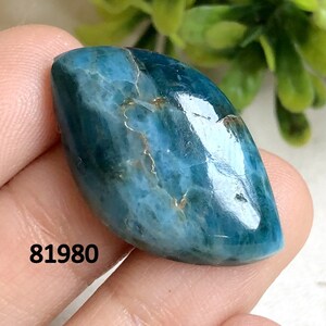 Cabujón de apatita de neón, piedra preciosa semipreciosa natural para hacer joyas, cabujón pulido a mano, cristal protector