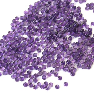AAA-amethist cabochon cabochon, ronde vorm cabochon van 3 mm, glad gepolijst, halfedelstenen edelsteen kalibreren grootte