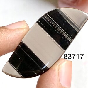 Bellissimo cabochon di ossidiana di mezzanotte, pietra preziosa semipreziosa naturale per la creazione di gioielli, cabochon fatto a mano, pietra preziosa naturale
