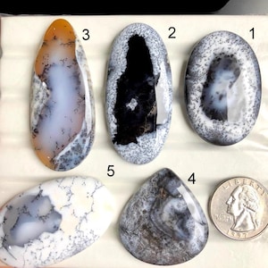 SELECTED Dendrite Opal Cabochon, Natural Semi Precious Gemstone For Jewelry Making,  Opal Designer Style Jewelry LOT-A270