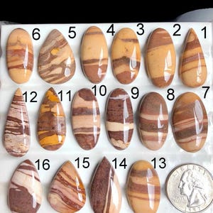 Cabujón de jaspe cebra seleccionado, piedra semipreciosa natural para joyería, estilo suroeste y diseños artesanales.