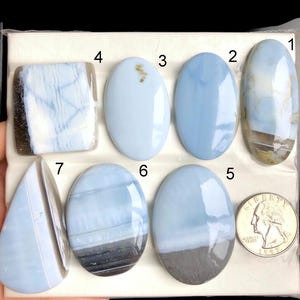 Blue Opal Cabochon Gemstone,  Natural Semi Precious Gemstone For Jewery Making, Blue Opal Natural Crystal Necklace Jewelry LOT-A267