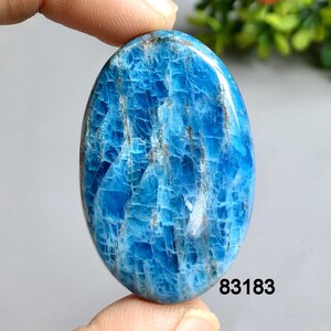 Cabujón de apatita neón de alta calidad, piedra preciosa para joyería, cabujón hecho a mano, cristal protector.