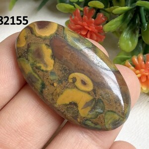 Cabochon di diaspro di frutta, pietra preziosa curativa per la creazione di gioielli, cabochon lucidati a mano, cristallo energetico
