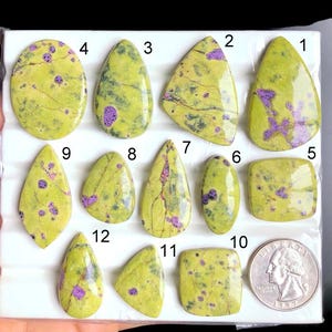 Ausgewählte Atlantisit Edelstein Cabochon, Natürliche Atlantisit Edelstein für die Schmuckherstellung, Handgemachter Cabochon, Atlantis Schmuck LOT-A36