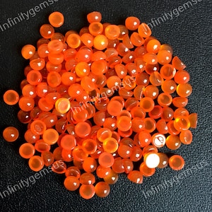 AAA+ kwaliteit carneool cabochon, 4 mm ronde vorm cabochon, glad gepolijst, prachtig carneool gebruik voor het maken van handgemaakte sieraden
