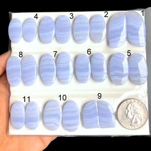 Par de pendientes de ágata azul de encaje seleccionados, ágata azul de diseño para pendientes, par de ágatas a juego, par de piedras preciosas lisas de diseño, lote A33