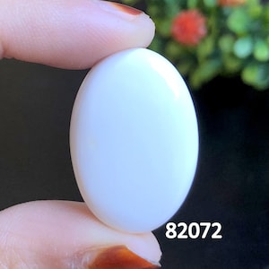 Cabochon met witte schelp, mooie witte schelp edelsteen voor het maken van oorbellen, handgemaakte cabochon, geboortesteen sieraden