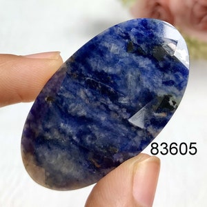 Gefacetteerde sodaliet cabochon, mooie gefacetteerde sodaliet edelsteen voor het maken van sieraden, handgepolijste cabines, losse edelsteen