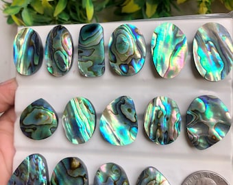 Hoogwaardige kwaliteit abalone cabochon, prachtige natuurlijke regenboog pauw kleur abalone schelp edelsteen voor het maken van sieraden LOT-832
