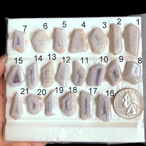 Piedra preciosa de amatista trapiche seleccionada, piedra preciosa de amatista cortada a mano para hacer anillos, lote A62