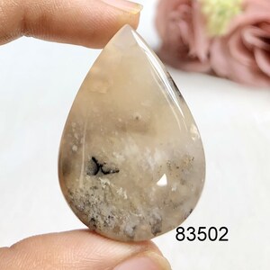 Tiger Dendrit Edelstein Cabochon, natürlicher Halbedelstein für die Schmuckherstellung, handgemachter Cabochon, Cabochon Liebe
