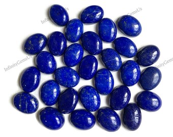 13 x 18 mm lapis lazuli edelsteen cabochon, natuurlijke halfedelsteen voor het maken van sieraden, ovale vorm, losse edelsteen meditatiekristal
