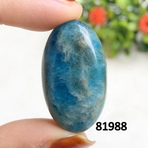 Cabochon di apatite neon, pietra preziosa sciolta per la creazione di gioielli, gioielli con retro piatto, cabochon lucidati a mano, regalo per una persona speciale
