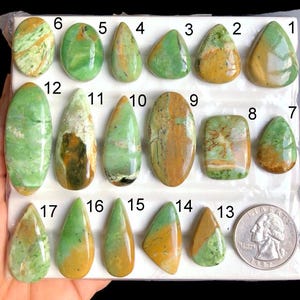Ausgewählte Chrom Chalcedon Cabochon, natürliche Halbedelstein für Schmuck, Southwest Style & Handcrafted Artisan Designs Schmuck