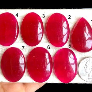 Cabujón de ágata teñida de rojo, piedra semipreciosa natural para joyería, cabujón de piedra preciosa hecho a mano, colgante de alambre enrollado LOT-K5