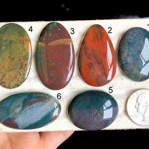 Cabujón de piedra de sangre, piedra semipreciosa natural para hacer colgantes, cabujón de piedra hecho a mano, envuelto en alambre, cabujones Love LOT-W2