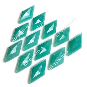 Amazoniet diamant vliegervorm stapgeslepen edelsteen 10 x 20 mm, Amazoniet edelsteen van goede kwaliteit voor westerse stijl handgemaakte sieraden, losse edelsteen