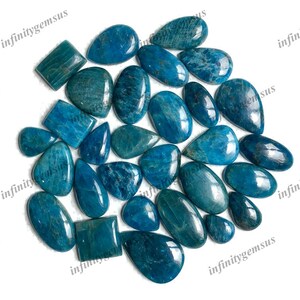 Natuurlijke neon apatiet edelsteen Cabochon, hoogglans Cabochon losse edelsteen voor doe-het-zelf sieraden maken diy, en ambachtelijke benodigdheden.