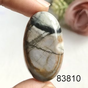 Hermoso cabujón de jaspe picaso, piedra preciosa semipreciosa para hacer joyas, cabujón pulido a mano, colgante de envoltura de alambre, cristal de meditación