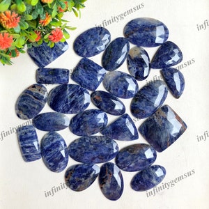 Facettierte Sodalith Jaspis Edelstein Cabochon Großhandel Lot Nach Gewicht Mit Verschiedenen Formen Und Größen Verwendet Für Schmuck Machen Birthstone Kristall
