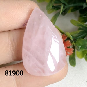 Cabochon de quartz rose, Pierre semi-précieuse pour la fabrication de bijoux, Cabochons polis à la main, Pendentif enveloppé de fil métallique