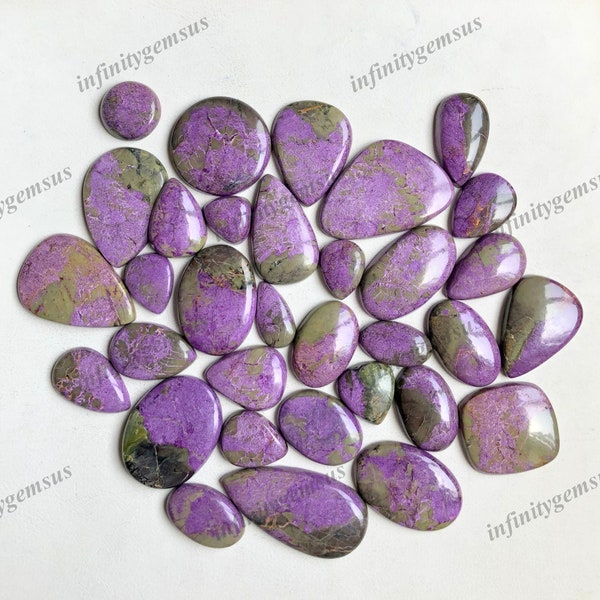 Wholesale Lot Of Stichtite, High Polish Cabochon Loose Gemstone For DIY Jewelry Making and Craft Supplies, Stichtite cabochon lot