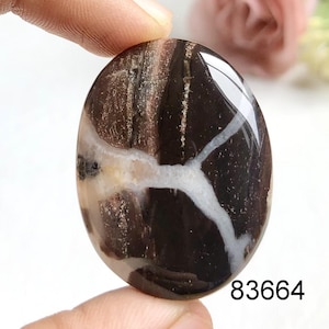 Zwarte septarian cabochon, goede kwaliteit zwarte septarian edelsteen voor het maken van sieraden, handgemaakte cabochon, Power Crystal, cabochon schoonheid