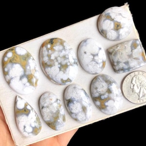 WYBRANY Ocean Jasper Cabochon do biżuterii designerskiej, najlepszej jakości Ocean Jasper Gemstone do tworzenia idealnych wisiorków, Luźny kamień szlachetny LOT-Y5