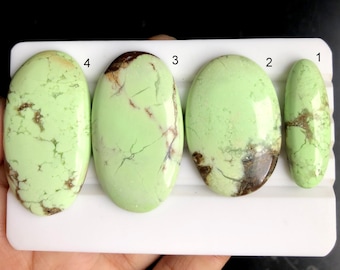 Geselecteerde citroenchrysopraas cabochon, natuurlijke halfedelsteen voor het maken van sieraden, chrysopraas powerkristal hanger sieraden 1148