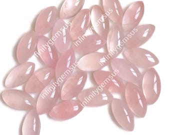 8X16mm Rose Quartz Marquise Cabochon Gemstone, CALIBRATED Rose Quartz Gemstone Use For Jewelry Making, Handmade Jewelry, Loose Gemstone