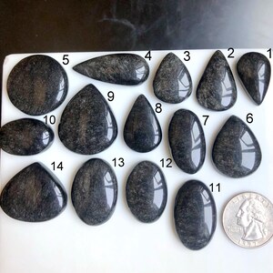 SELECTED zilverglans obsidiaan cabochon, helende edelsteen voor het maken van sieraden, handgemaakte ambachtelijke ontwerpen sieraden, hangers maken LOT-N6