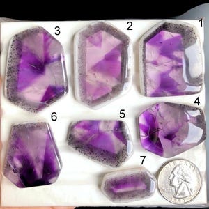 SELECTED  Trapiche Amethyst Slice Gemstone, Handmade Amethyst Slice Handmade Gemstone For Jewelry Making, Power Crystal LOT-A200