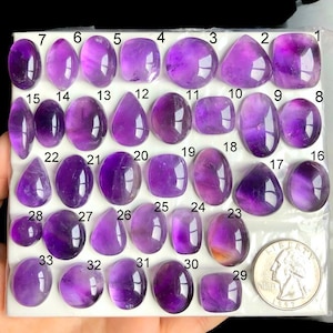 Cabochon di ametista Trapiche SELEZIONATO, pietra semipreziosa naturale per la creazione di anelli, gioielli sfusi in ametista lucidata a specchio LOT-A47