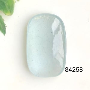AAA +++ Aquamarin Cabochon von Bester Qualität, schöner Aquamarin Edelstein für die Halsketten-Anhängerherstellung, hochpolierter Stein, Neujahrsgeschenk