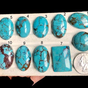 Cabujón de turquesa y magnesita seleccionado, colgante hecho a mano con alambre envuelto con piedras preciosas, piedra preciosa de turquesa y magnesita lisa para hacer joyas LOT-B2