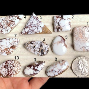 Geselecteerde wilde paard cabochon, geweldige vorm en kwaliteit wilde paard edelsteen voor sieraden, handgemaakte ambachtelijke ontwerpen LOT-D2
