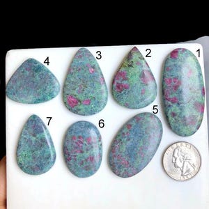 SELECTED natuurlijke robijn kyaniet cabochon, natuurlijke halfedelsteen voor het maken van perfecte hangers, kyaniet kristal, cabochons liefde LOT-06