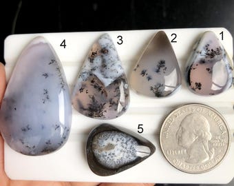 SELECTED Dendrite Opal Cabochon, Natural Semi Precious Gemstone For Jewelry Making, Handmade Opal Hnadmade Pendant Jewelry lot-1159