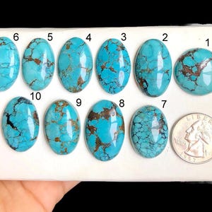 Cabujón de turquesa y magnesita seleccionado, piedra preciosa de turquesa y magnesita de la mejor calidad para crear colgantes perfectos, cristal curativo, lote A1