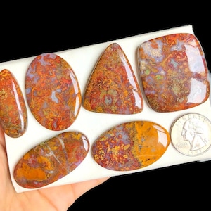 Cabochon marocain en agate, pierre semi-précieuse de guérison pour la fabrication de pendentifs parfaits, utilisation de l'agate pour des bijoux élégants, article cadeau LOT-A15