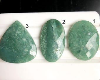 SELECTED Amazonite Faceted Cabochon, Semi-precious Gemstone For Jewelry, Amazonite Rosecut Faceted Gemstone Use For Ring Making lot-1162