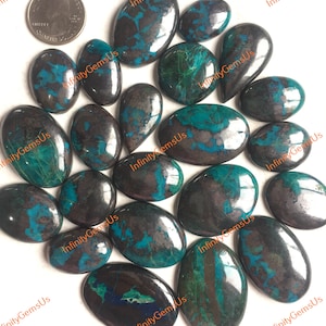 Topkwaliteit chrysocolla cabochon groothandel, mix vormen en maten, prachtige natuurlijke chrysocolla cabochon kavels voor sieraden en doe-het-zelf